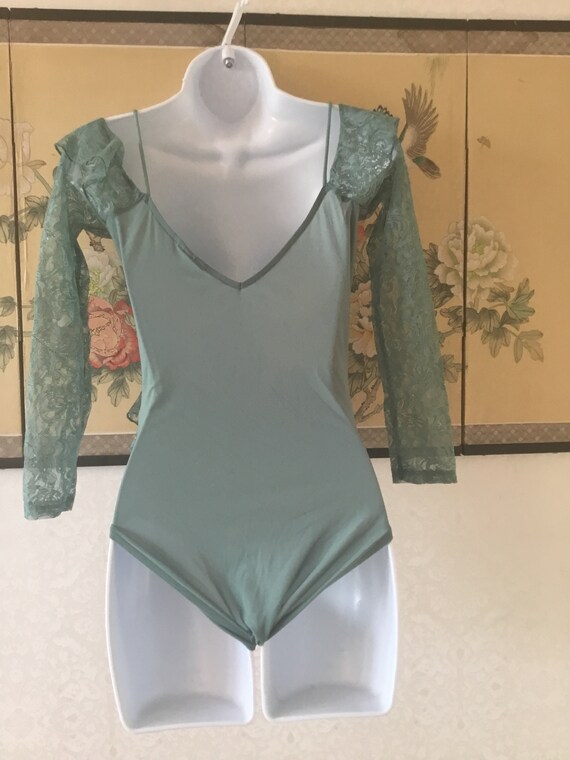 Lacy Green off The Shoulder Bodysuit - image 6