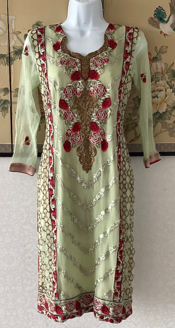 Arabic Kaftan Indian Evening Dresses Chiffon Formal Party Gowns Arabian  Abaya Beaded Elegant Prom Dress Robe From Lilliantan, $159.9 | DHgate.Com