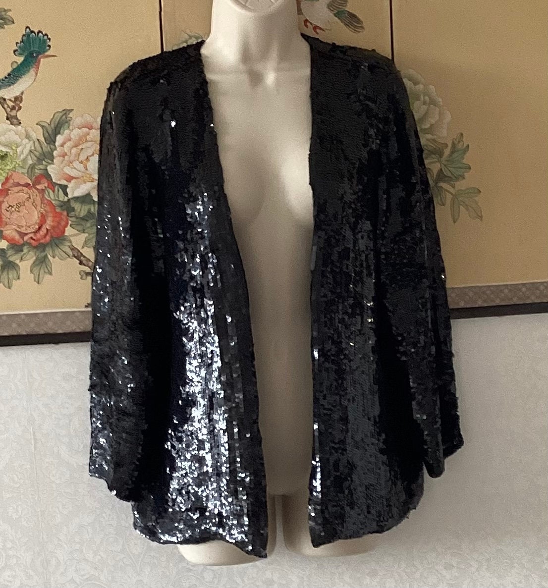 Black shimmer jacket outlet