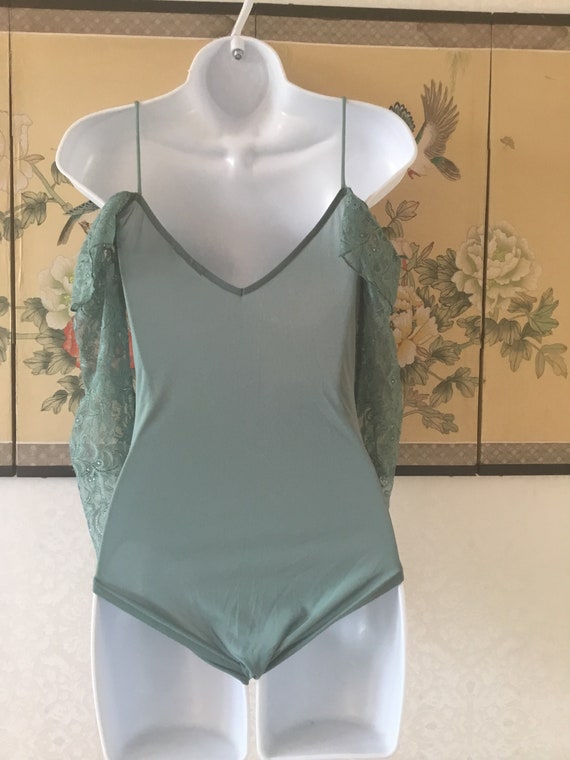 Lacy Green off The Shoulder Bodysuit - image 7