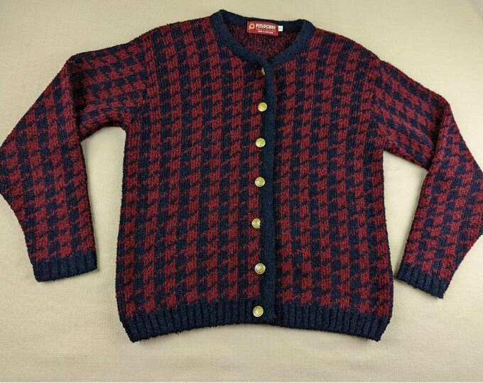 Vintage Pitlochry Knitwear Scotland Made Women Cardigan Sweater ...