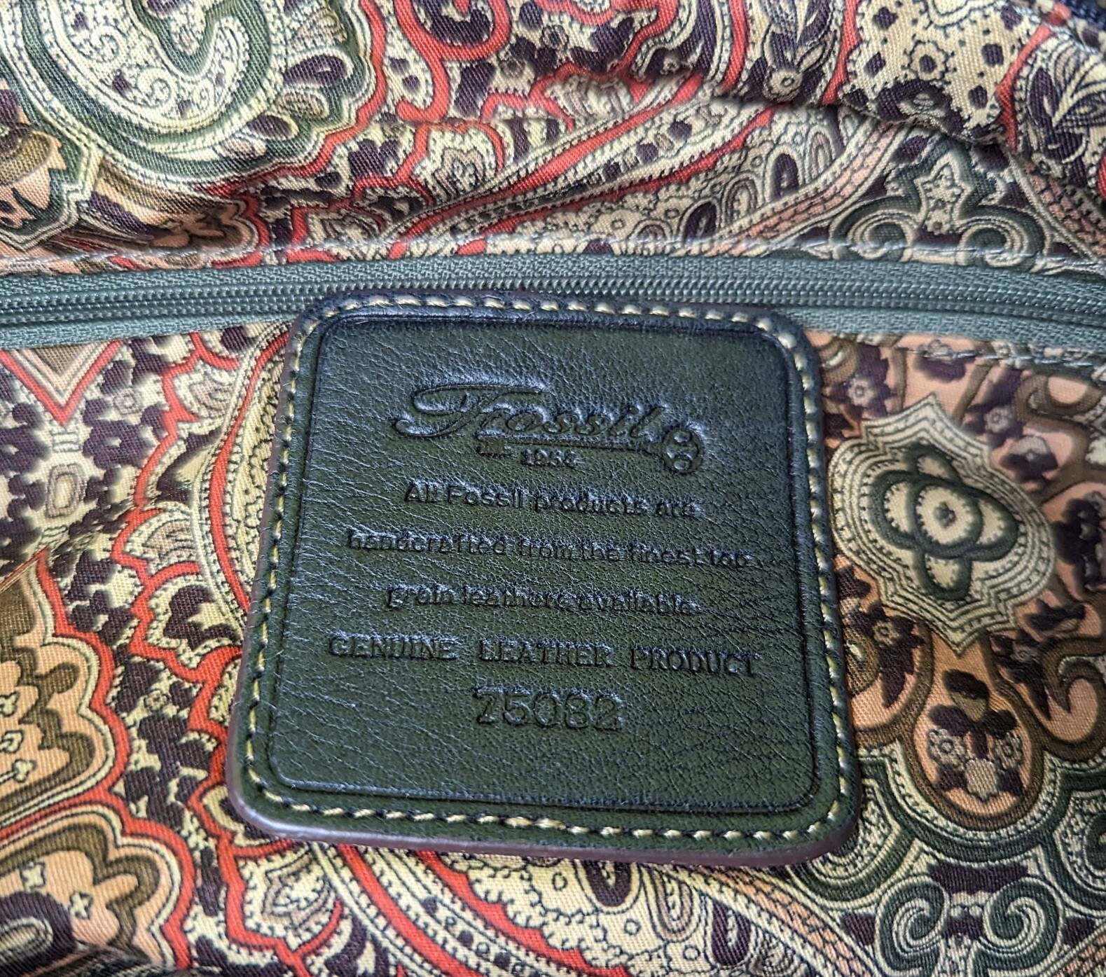 Authentic Vintage FOSSIL 1954 Women's Dark Gray Luxurious Soft Genuine