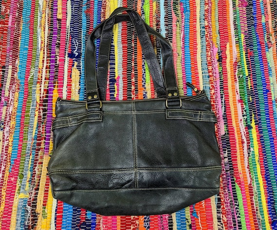 Vintage FOSSIL 1954 Brown Leather Convertible Crossbody Bag Satchel 75082  READ | eBay