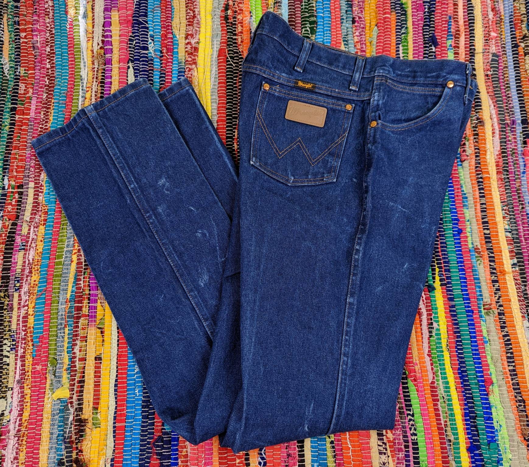 Vintage Wrangler A001 936 Cut Mens Denim Jeans Western Vintage Wrangler A001 936 Cut Mens Denim Jeans Western
