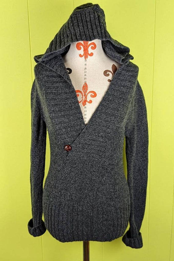 Vintage Banana Republic Womens Hooded Sweater Pull