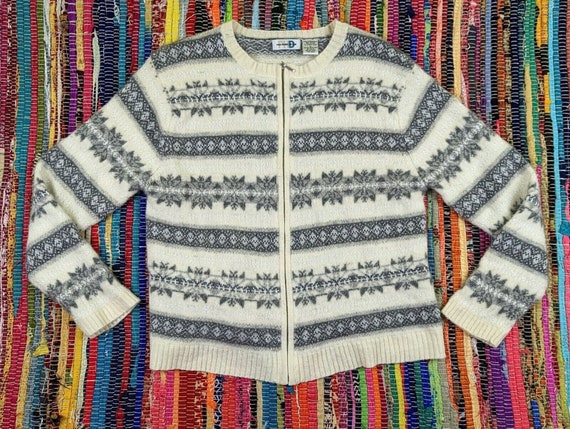 VINTAGE - ▪️80‘s【PAUL HARRIS DESIGN】KNIT Vintage 80s PHD Paul Harris Design Womens Lambswool Blend