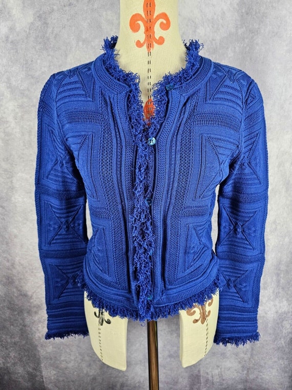 Vintage 90s Doncaster Collection Womens Cobalt Blu