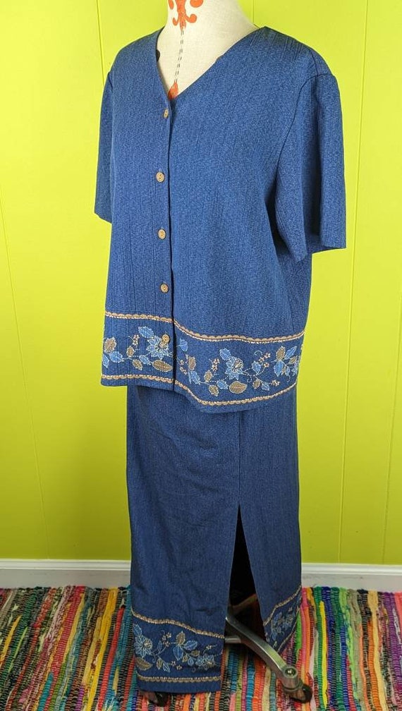 Vintage Alfred Dunner Womens Lightweight Set Shor… - image 2