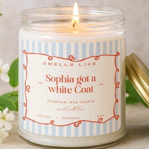 New Doctor Candle Gift, Med School Graduate White Coat Ceremony Gift for Her, Medical School Graduation, Medical Student Graduate Present