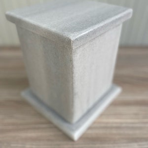 Handcrafted Marble Cremation Urn: Medium Pet/Human Ashes