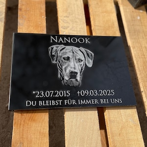 Personalized Pet Memorial Stone – Custom Engraved Pet Headstone for Dogs & Cats, Grave Marker, Pet Memorial Plaque