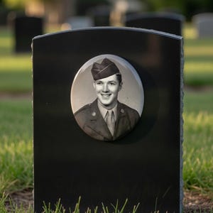 Custom Ceramic Memorial Photo Plaque | Fade-Proof Headstone Tile