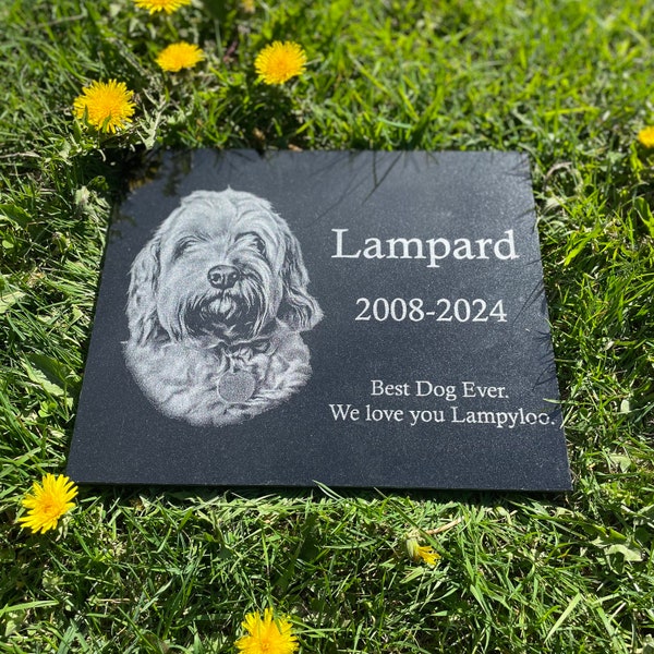 Pet Memorial Stone, Pet Headstone, Pet Garden Memorial, Pet Memorial Sign, Pet memorial plaque, Pet Memorial Gift, Rainbow Bridge Plaque