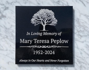 Personalized Granite Memorial Stone: Custom Engraved Headstone Plaque