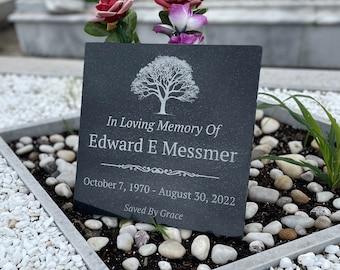 Memorial Stone, Memorial Plaque, Grave Decoration, In Memory of, Granite Headstone, Headstone Memorial