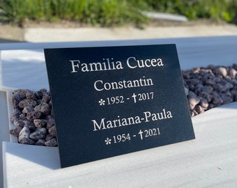 Personalized Granite Memorial Stone: Custom Engraved Headstone Plaque