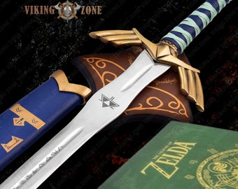 Legend of Zelda Master Sword Replica with Custom Hylian Scabbard