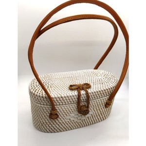 Rattan Women&#39;s Handbag from The Alleys of Jerusalem&#39;s Old City Stylish Bag Purse