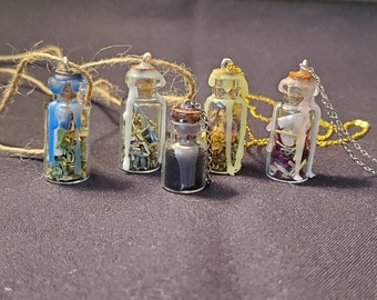 Spell Jar Necklaces