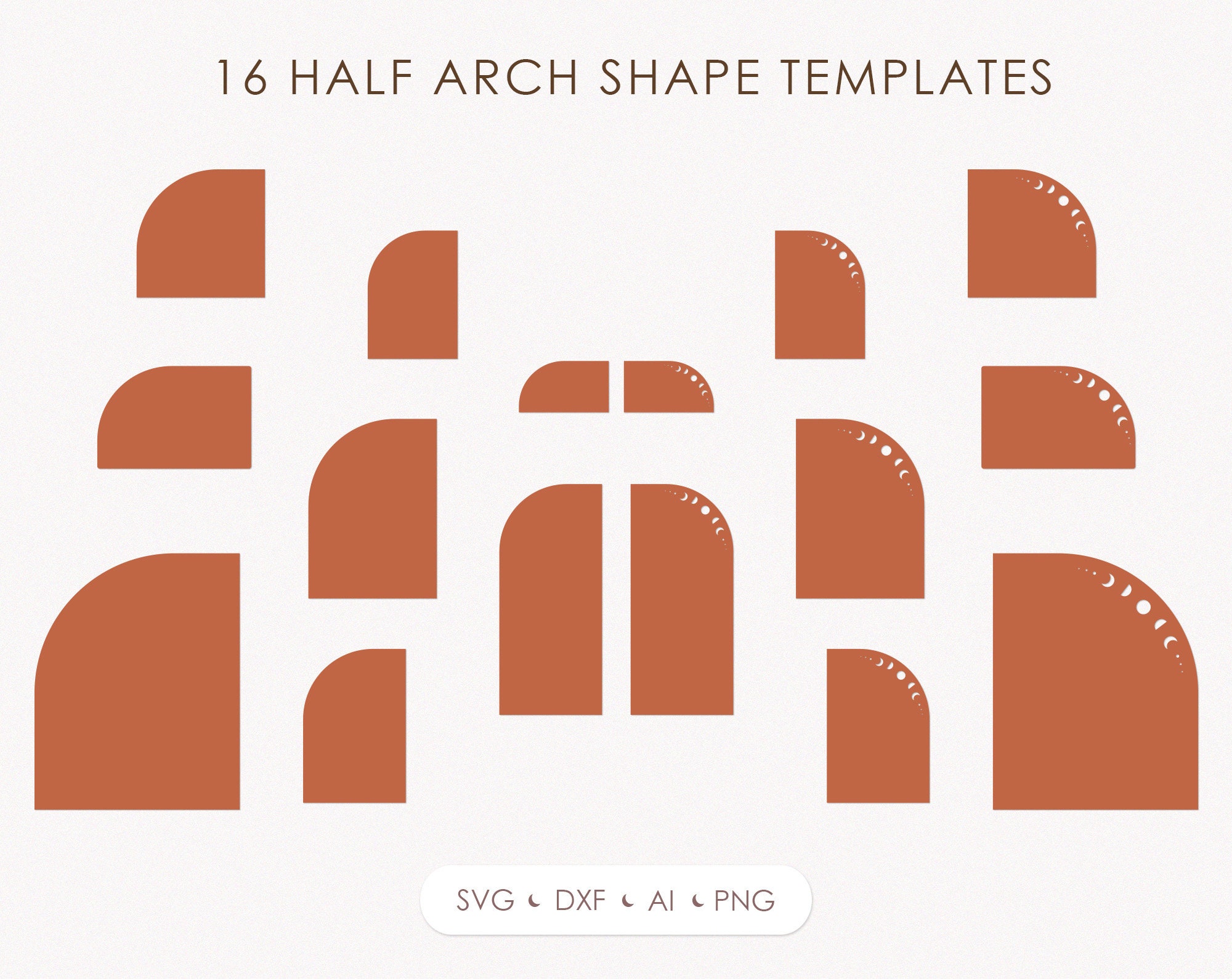 Half Arch Svg Bundle Celestial Arch Wedding Invitation - Etsy
