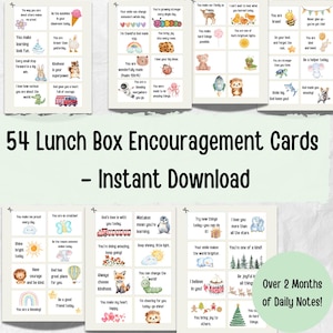 Watercolor Lunch Box Notes for Kids: 54 Positive Affirmation Cards (Printable Download