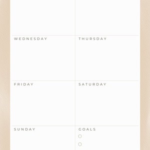 Weekly planner