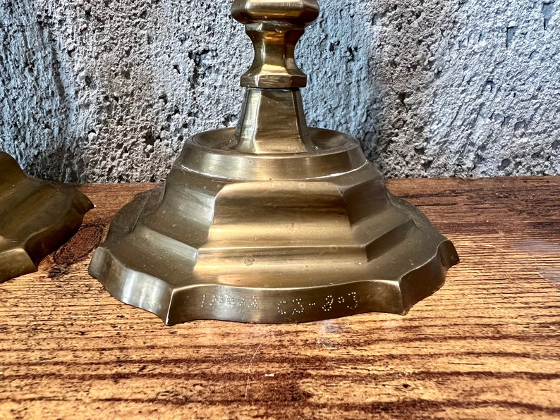 Vintage Brass Candlestick Holder / Brass Candle Holder / Wedding Decor