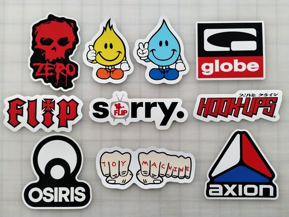 Skateboard Sticker Pack 10 Stickers SET 3 - Etsy