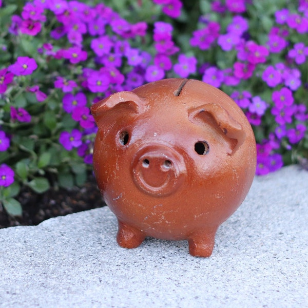 Ceramic Smash Piggy Bank, Coin Holder, Mexican Pottery