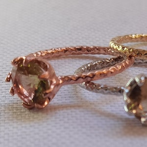 Handmade Color Change Diaspore Sultanit Ring 925K Silver | Gift for Her | Farbwechsel Ring | Anillo Sultanit Plata | Round Shape | Best Gift
