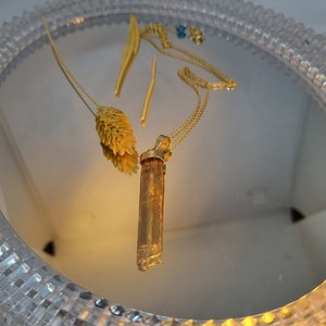 Handmade Natural Diaspore 14K Solid Gold Pendant Necklace: Color Change Sultanite - US Customs Paid