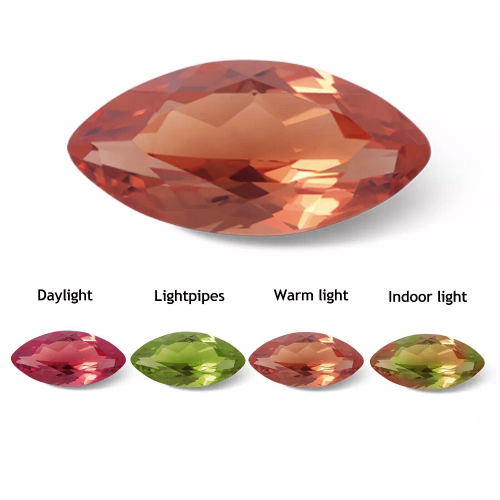 Orecchini In Argento 925 Con Diaspro Sultanite 10 Ct - Placcati Oro Rosa - Pietra Che Cambia Colore - 4