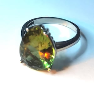 Handmade Diaspore Sultanite Ring: 925 Silver Color Change Stone - US Customs Paid