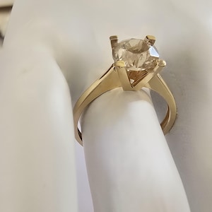 Handmade Solid 14K Gold, 1 ct Color Change Natural Genuine Diaspore Sultanit Gold Ring, Turkish Diaspore