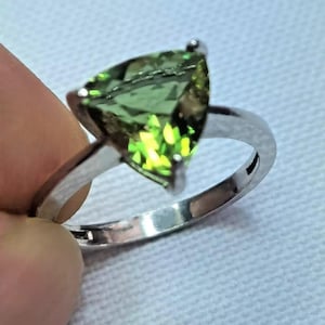 Color Change Diaspore Ring: 925 Silver Sultanite, Star Theme - US Customs Paid