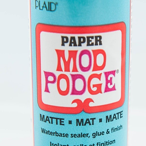 Mod Podge Paper Adhesive Glue Sealer and Finish, 2 fl. oz. For Paper on Paper Projects, Waterbase, Non Toxic, Non Tacky