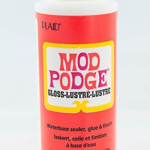 Sigillante e finitura adesiva Mod Podge High Gloss Luster, 2 fl. oz. per scrapbooking, decoupage, sigillatura di vernice acrilica, base d'acqua