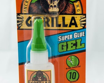 Gorilla Super Glue Gel: Clear Multipurpose Adhesive (15 grams)