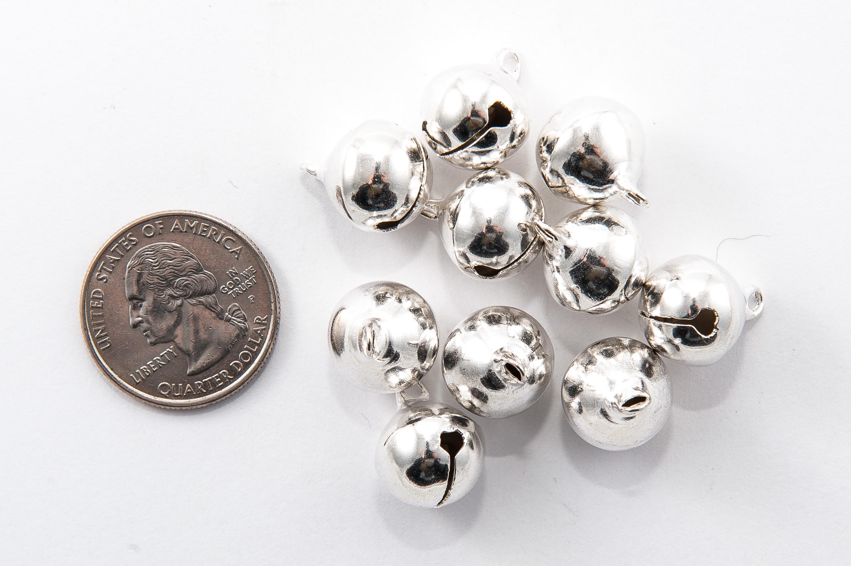 Silver Bells: 14mm (10 Count) - Etsy