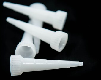 Plastic Nozzle, Screws onto E6000 Adhesive 3.7oz tubes, 2.5 inches, For Added Control when Gluing, 5 count