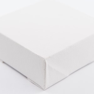 Toile tendue, vierge, blanc, 4 x 4 x 1,5, 1 unité