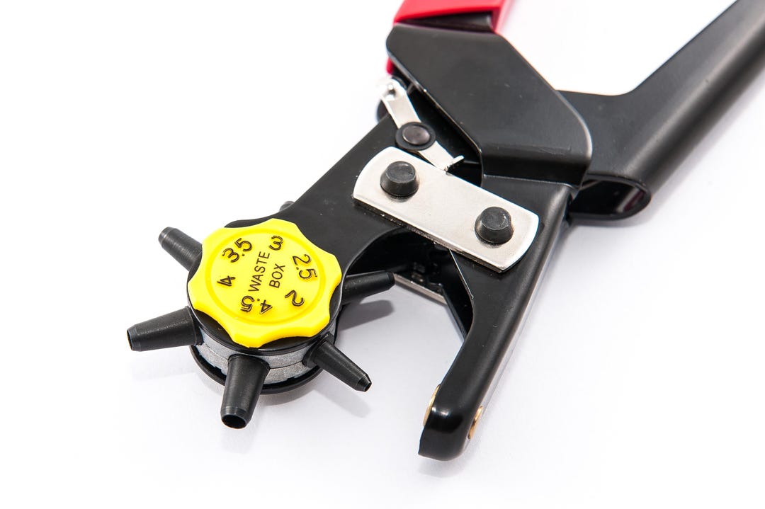 Rotating Punch Rotary Hole Punch Tool for Leatherworking & Jewelry: 6 Size Punch 2–4 ...
