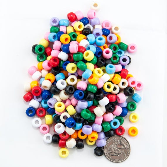 Perles Poney Multicolores - Lot D'environ 100 Perles (30g) - Neuf