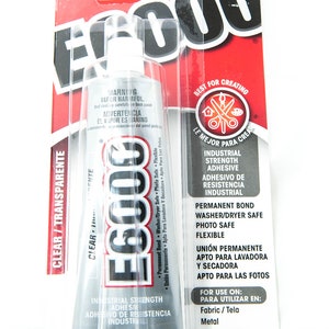 E6000 3.7 Oz Industrial Strength Adhesive Glue Clear W/ FREE TIP