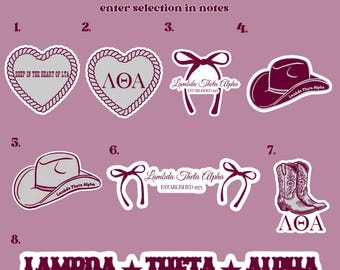 Lambda Theta Alpha Stickers: LTA Sorority Decals