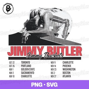 Jimmy Butler | SVG PNG Design | Jimmy Buckets | Digital Download | Instant Download