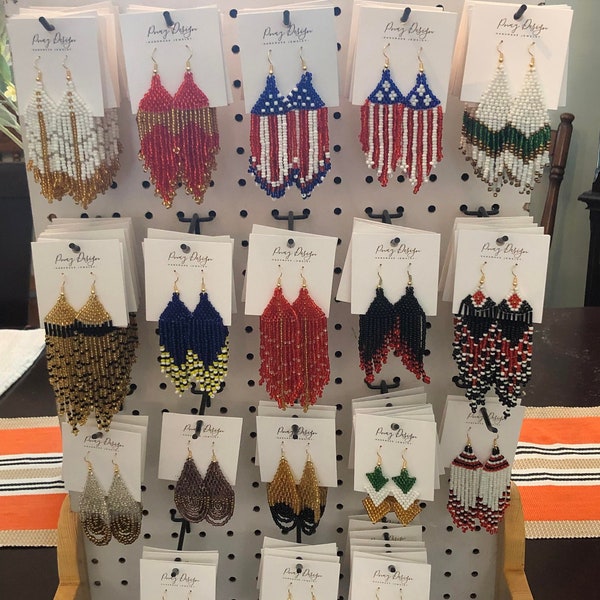 Beaded Earrings Handmade - Etsy