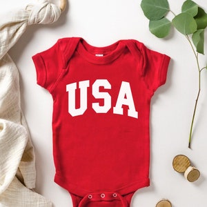 EUA Onesie®, quatro de julho Onesie®, EUA Onesie®, 4 de julho Onesie®, Patriotic Onesie®, EUA Red Onesie®