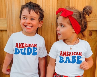 Camisa American Dude, Camisa Infantil Quatro de Julho, Camisa American Babe, Camisa Infantil 4 de Julho, Camisa Menino 4 de Julho, Camisa Menina 4 de Julho