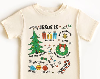 Jesus är anledningen-tröja, retro julbarntröja, kristen jultröja, retro julkrubbatröja, jultröja för småbarn, ungdom